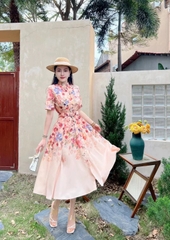 Đầm Sơ Mi Hoa Hồng QC CC