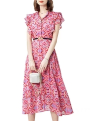 Copy of Đầm Qc Sơ Mi Tay Bèo