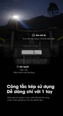 Đèn pin đội đầu Nitecore HC60 UHE sáng 1600 lumen chiếu xa 157m