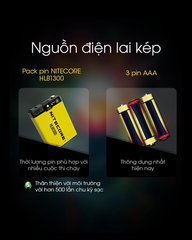 Đèn đội đầu NITECORE UT27 sáng 800lm chiếu xa 160m pin 1300mAh USB-C chuyên chạy marathon, chạy trail