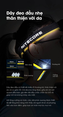 Đèn pin đội đầu Nitecore HC60 UHE sáng 1600 lumen chiếu xa 157m