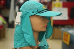 Mũ lưỡi trai Jack Wolfskin có màng che gáy, che mặt chống nắng có thể tháo rời
