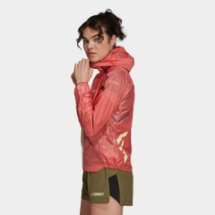 Áo khoác chạy trail Nữ Adidas Terrex H11745 - Màu Cam