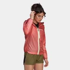 Áo khoác chạy trail Nữ Adidas Terrex H11745 - Màu Cam