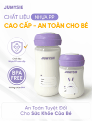 Bình Trữ Sữa 180ml/260ml Jumysie - Cổ Rộng, Chống Sặc, An Toàn