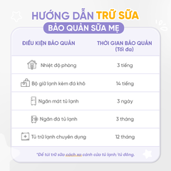 [Mới] Túi Trữ Sữa Cảm Biến Nhiệt Jumysie 240ml