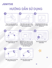 Túi tiệt trùng bình sữa Jumysie chống thấm nước tiện lợi và tiết kiệm