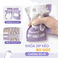 [Mới] Túi Trữ Sữa Cảm Biến Nhiệt Jumysie 240ml