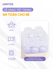 Bình Trữ Sữa 180ml/260ml Jumysie - Cổ Rộng, Chống Sặc, An Toàn