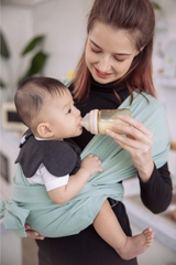 Địu Vải Jumysie - Màu Xanh, Cotton Êm Ái Cho Bé Sơ Sinh Đến 18 Tháng
