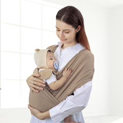 Địu Vải Jumysie - Màu Nâu, Cotton Êm Ái Cho Bé Sơ Sinh Đến 18 Tháng