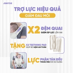 Địu Trợ Lực Siêu Nhẹ Jumysie E8 – Flyknit 5D Thoáng Khí, Ergonomic Chuẩn M-Shape