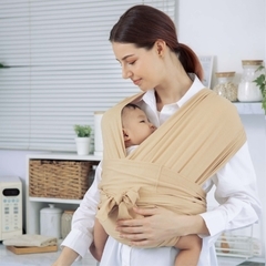 Địu Vải Jumysie - Màu Nâu, Cotton Êm Ái Cho Bé Sơ Sinh Đến 18 Tháng