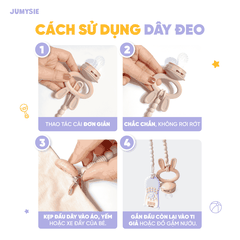 Dây Đeo Ti Giả Silicone Jumysie – An Toàn, Tiện Lợi Cho Bé Yêu