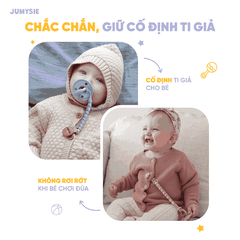 Dây Đeo Ti Giả Silicone Jumysie – An Toàn, Tiện Lợi Cho Bé Yêu