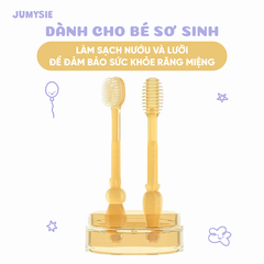 Rơ Lưỡi Và Bàn Chải Silicone Jumysie - An toàn cho bé