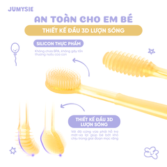 Rơ Lưỡi Và Bàn Chải Silicone Jumysie - An toàn cho bé