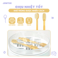 Rơ Lưỡi Và Bàn Chải Silicone Jumysie - An toàn cho bé