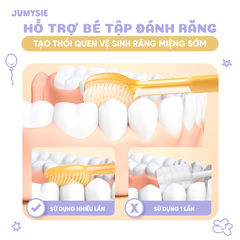 Rơ Lưỡi Và Bàn Chải Silicone Jumysie - An toàn cho bé