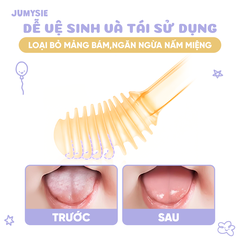 Rơ Lưỡi Và Bàn Chải Silicone Jumysie - An toàn cho bé