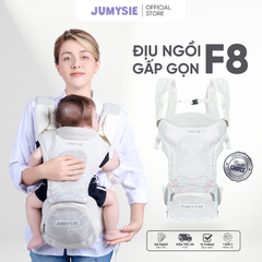Địu Ngồi Em Bé Jumysie F8: Gấp Gọn, Thoải Mái 5-36T