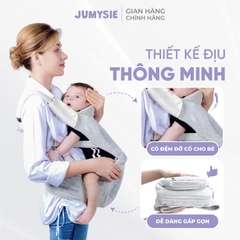 Địu Ngồi Em Bé Jumysie F8: Gấp Gọn, Thoải Mái 5-36T