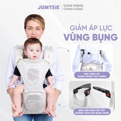 Địu Ngồi Em Bé Jumysie F8: Gấp Gọn, Thoải Mái 5-36T