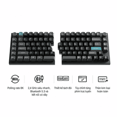 Keychron Q11 Ultra 8K – Bàn phím cơ tách đôi không dây 8K