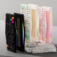 Bàn phím cơ MMD EIF68 Alice Ergo | Vỏ Nhôm CNC - 3 Mode - Hỗ trợ QMK/VIA