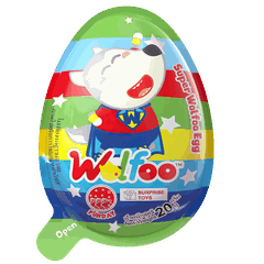 Trứng kẹo Socola Wolfoo với đồ chơi ngẫu nhiên 20g