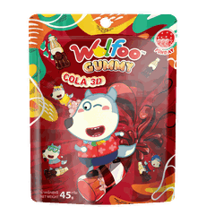 Kẹo dẻo Wolfoo vị Cola có nhân Cola 45g