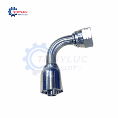 Đầu bấm, 1.1/4" - 1.5/8"x12 JIC, cong 45, kèm vỏ bóp 4 lớp, SS316, 26742-20-20RW