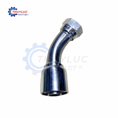Đầu bấm, 1" - 1.5/16"x12 JIC, cong 45, kèm vỏ bóp 2 lớp, SS316, 26741-16-16RW