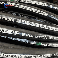 Ống thủy lực 6K Alfabiotech (4S), 3/4" - 420bar, 4SH/R15, 1004778