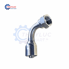 Đầu bấm, 1.1/4" - 1.5/8"x12 JIC, cong 45, kèm vỏ bóp 4 lớp, SS316, 26742-20-20RW