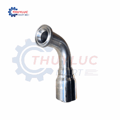 Đầu bấm Interlock, 2"  SAE3000, cong 90, inox, 14N77-32-32C