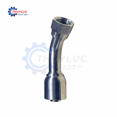 Đầu bấm, 3/4" - 1.1/16"x12 JIC, cong 45, kèm vỏ bóp 2 lớp, SS316, 26741-12-12RW