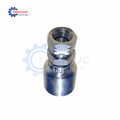 Đầu bấm, 3/8" - 9/16"x18 JIC, kèm vỏ bóp 2 lớp, SS316, 26711D-06-06RW