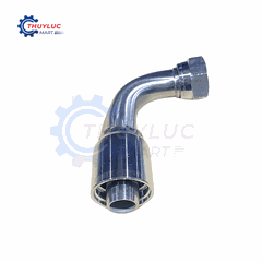 Đầu bấm, 1" - 1.5/16"x12 JIC, cong 90, kèm vỏ bóp 4 lớp, SS316, 26792-16-16RW