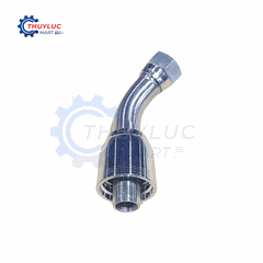 Đầu bấm, 3/4" - 1.1/16"x12 JIC, cong 45, kèm vỏ bóp 4 lớp, SS316, 26742-12-12RW