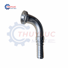 Đầu bấm Interlock, 2"  SAE6000, cong 90, inox, K6NV6-32-32C