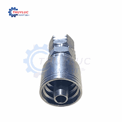 Đầu bấm, 3/8" - 9/16"x18 JIC, kèm vỏ bóp 2 lớp, SS316, 26711D-06-06RW