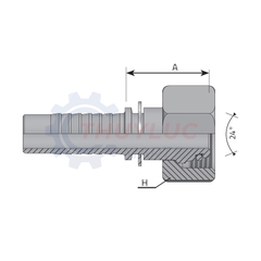 Đầu bấm DIN 1'' - 30S, FE1642S30
