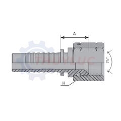 Đầu bấm 1.1/4'' - 1.5/16'' x 12 JIC, FDJ2016SP
