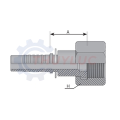 Đầu bấm 1.7/16'' ORFS, FORFS1615