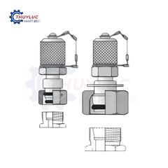 Đầu kiểm tra áp lực Parker hàng thép F-M 08S-M16x2, VKA3/08SCF
