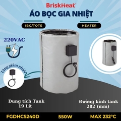 Áo bọc gia nhiệt có phích cắm NEMA 6-15P cho thùng kim loại FGDHC5240D