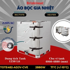 Áo bọc gia nhiệt IBC/TOTE dây dẫn Furrule TOTE482-ADJV-CVE