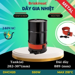 Dây gia nhiệt Silicon cho thùng kim loại DHCH20 - 218C/550W