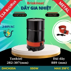 Dây gia nhiệt Silicon cho thùng kim loại DHCH21A - 218C/700W